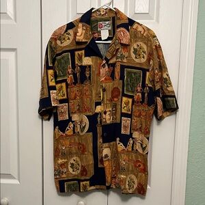 Vintage Hawaiian Print Shirt large